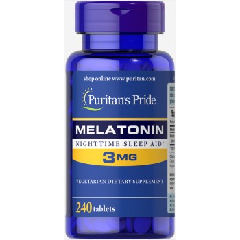 Puritan`s Pride Melatonin 3 mg 240 tab